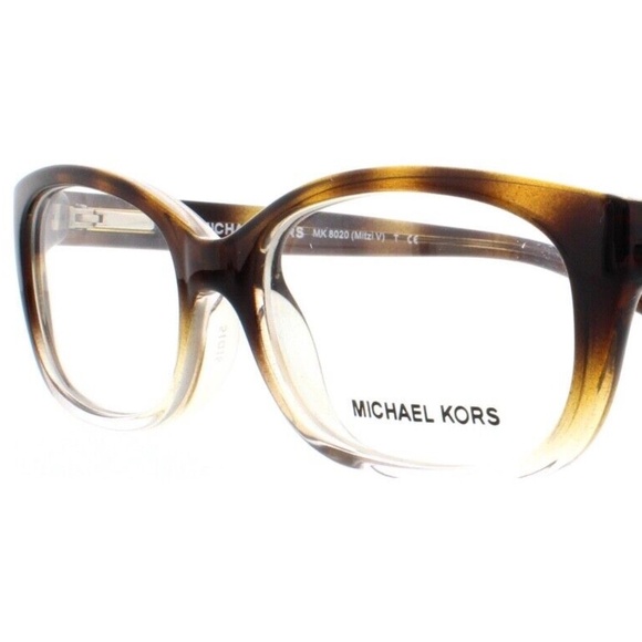 New Michael Kors Frames Tortoise Clear Acetate Women's Eyeglasses MK8020 3125 51 - Picture 1 of 5